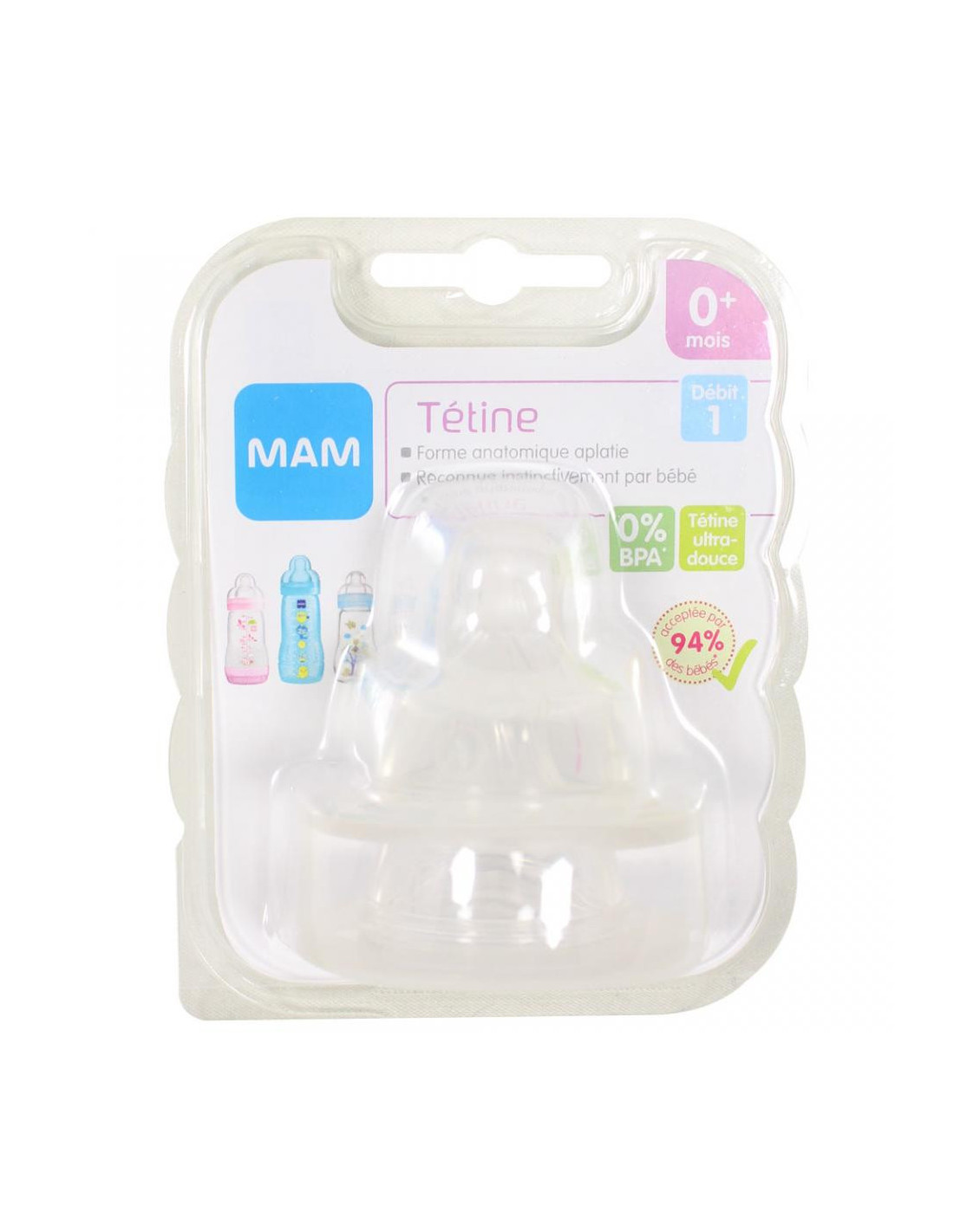 MAM Tetinas de biberón de flujo extra lento, tamaño 0, para bebés recién  nacidos y mayores, pezones de silicona SkinSoft para biberones, se adapta a  todos los biberones de MAM (paquete de 4) : Bebés 